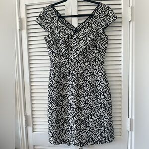 Sigrid Olsen Size 8 Cap sleeves Silk and Cotton Lined Cocktail Dress